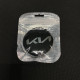 Наклейка для дисків KIA (New) black chrome 56мм