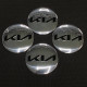 Наклейка для дисків KIA Chrome Black (NEW) 56мм