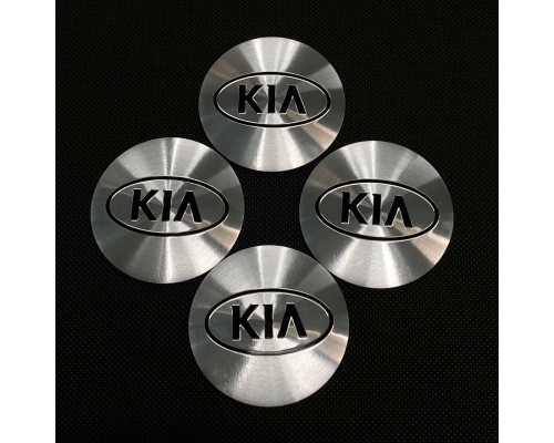 Наклейка для дисків KIA Chrome Black 56 Міліметрів