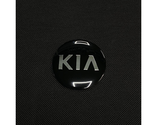 Наклейка для дисків KIA black chrome 56 міліметрів