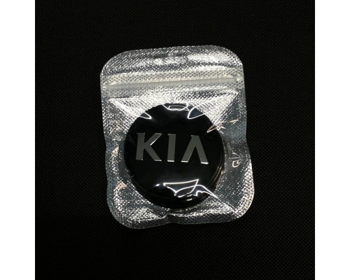 Наклейка для дисків KIA black chrome 56 міліметрів