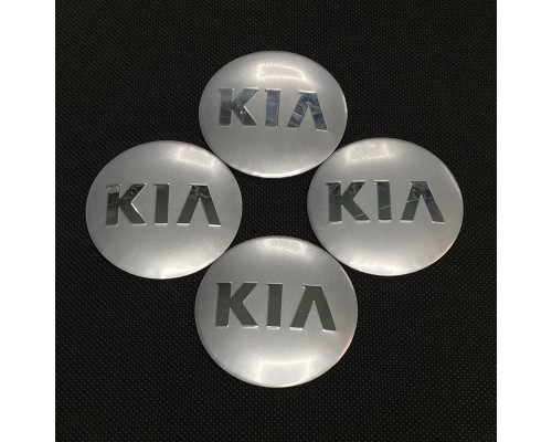 Наклейка для дисків KIA Silver Chrome 56 Міліметрів