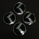 Наклейка для дисків KIA K 3 ; 5 ; 7 Black Chrome 56 міліметрів