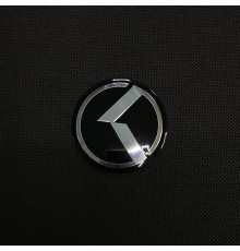 Наклейка для дисків KIA K 3 ; 5 ; 7 Black Chrome 56 міліметрів