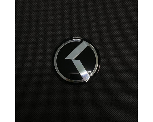 Наклейка для дисків KIA K 3 ; 5 ; 7 Black Chrome 56 міліметрів