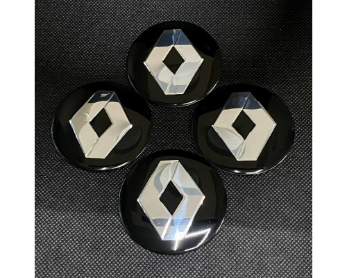 Наклейка для дисків Renault Black Chrome 56 Міліметрів