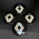 Наклейка для дисків Renault Black Chrome 56 Міліметрів