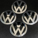Наклейка для дисків Volkswagen Black Chrome 56 Міліметрів