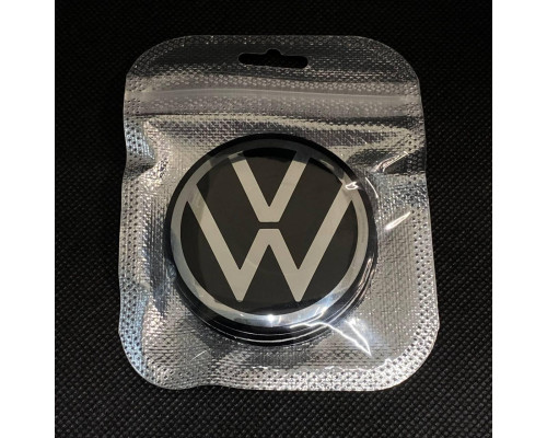Наклейка для дисків Volkswagen New Black Chrome 56 Міліметрів