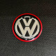 Наклейка для дисків Volkswagen Black Chrome Red 56 Міліметрів