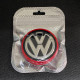 Наклейка для дисків Volkswagen Black Chrome Red 56 Міліметрів
