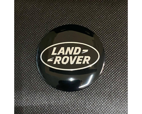 Наклейка для дисків Land Rover Black Chrome 56 Міліметрів