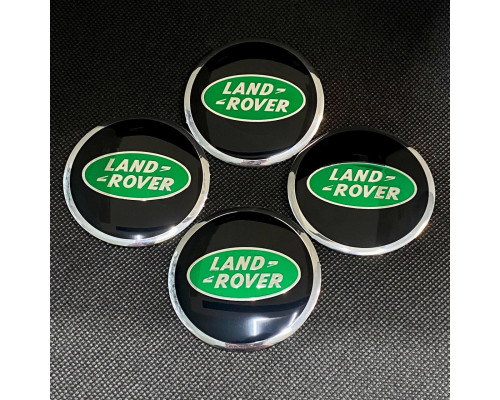 Наклейка для дисків Land Rover Black Green 56 Міліметрів