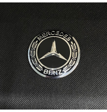 Наклейка для дисків Mercedes-Benz Black Chrome 56 Міліметрів