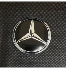 Наклейка для дисків Mercedes-Benz Black Chrome 56 Міліметрів