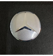 Наклейка для дисків Mercedes-Benz Chrome Silver 56 Міліметрів