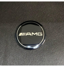 Наклейка для дисків Mercedes-Benz AMG Black Chrome 56 Міліметрів