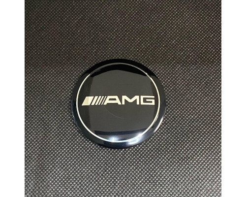 Наклейка для дисків Mercedes-Benz AMG Black Chrome 56 Міліметрів