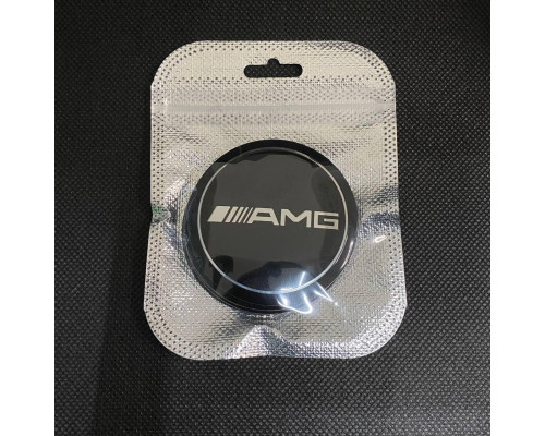 Наклейка для дисків Mercedes-Benz AMG Black Chrome 56 Міліметрів