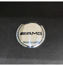 Наклейка для дисків Mercedes-Benz AMG Chrome Black 56 Міліметрів