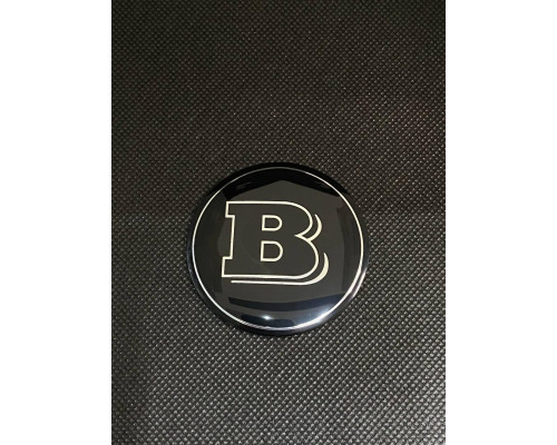 Наклейка для дисків Mercedes-Benz Brabus Black Chrome   56 Міліметрів