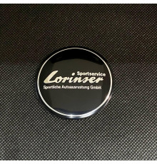 Наклейка для дисків Mercedes-Benz Lorinser Black Chrome   56 Міліметрів