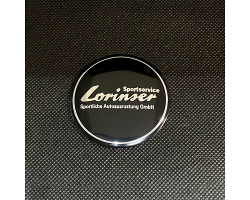 Наклейка для дисків Mercedes-Benz Lorinser Black Chrome   56 Міліметрів