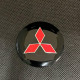 Наклейка для дисків Mitsubishi Black Red 56 Міліметрів