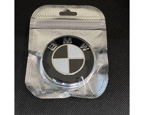 Наклейка для дисків BMW Black White 56 Міліметрів