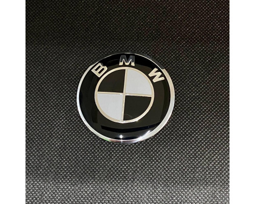 Наклейка для дисків BMW Black White 56 Міліметрів