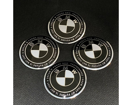 Наклейка для дисків BMW 50th Anniversary Black White Shadow Line 56 Міліметрів