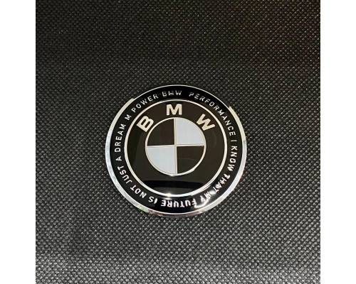 Наклейка для дисків BMW 50th Anniversary Black White Shadow Line 56 Міліметрів
