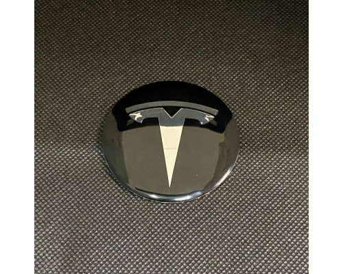 Наклейка для дисків Tesla Black Chrome 56 Міліметрів