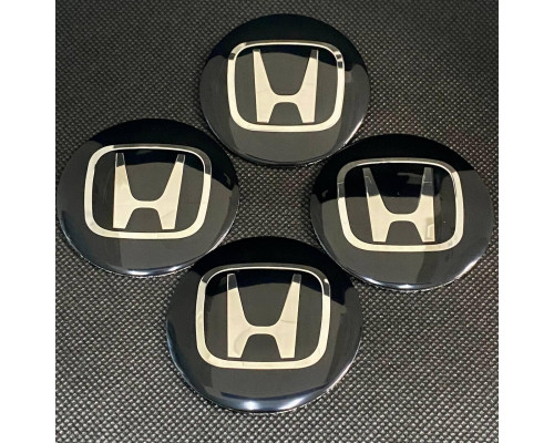 Наклейка для дисків Honda Black Chrome 56 Міліметрів