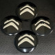 Наклейка для дисків Citroën Black Chrome 56 Міліметрів