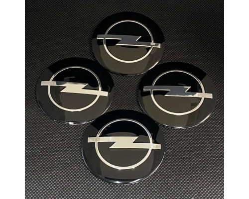 Наклейка для дисків Opel Black Chrome 56 Міліметрів