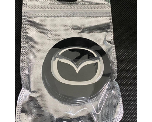 Наклейка для дисків Mazda Black Chrome 56 Міліметрів