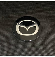 Наклейка для дисків Mazda Black Chrome 56 Міліметрів