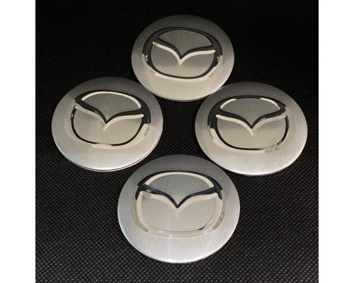 Наклейка для дисків Mazda Silver Chrome 56 Міліметрів