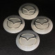 Наклейка для дисків Mazda Silver Chrome 56 Міліметрів
