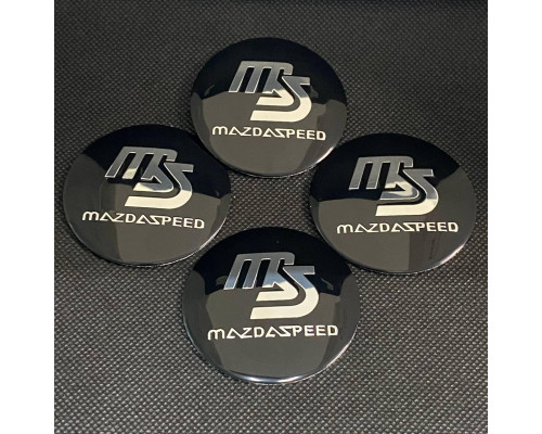 Наклейка для дисків Mazda Speed Black Chrome 56 Міліметрів