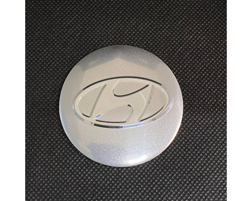 Наклейка для дисків Hyundai Silver Chrome 56мм