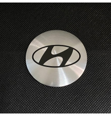 Наклейка для дисків Hyundai Chrome Black 56 Міліметрів