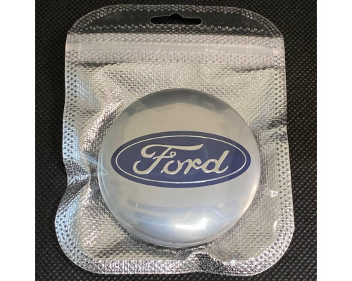 Наклейка для дисків Ford Chrome Dark Blue 56 Міліметрів