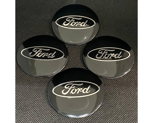 Наклейка для дисків Ford Black Chrome 56 Міліметрів