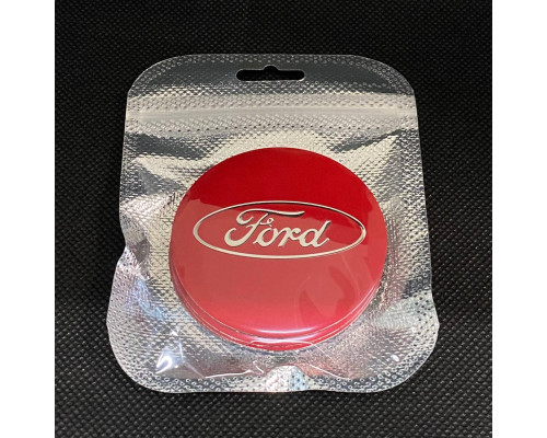 Наклейка для дисків Ford Red Chrome 56 Міліметрів