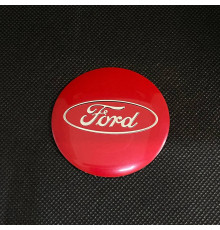 Наклейка для дисків Ford Red Chrome 56 Міліметрів
