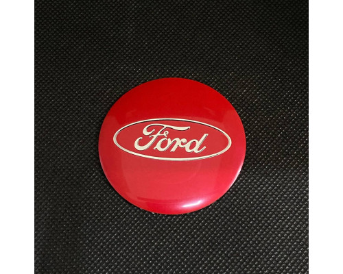 Наклейка для дисків Ford Red Chrome 56 Міліметрів