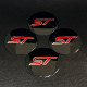 Наклейка для дисків Ford ST Black Red 56 Міліметрів