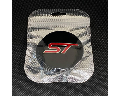 Наклейка для дисків Ford ST Black Red 56 Міліметрів